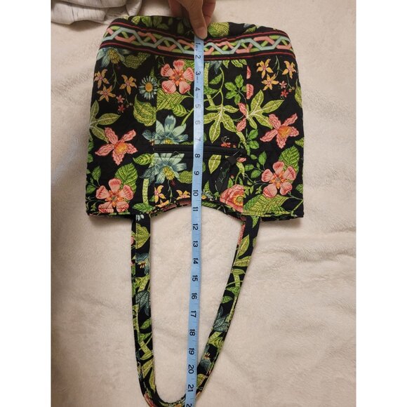 Vera Bradley Floral Quilted Tote Bag Inner Pocket Button Closure Cottage core - Picture 2 of 7